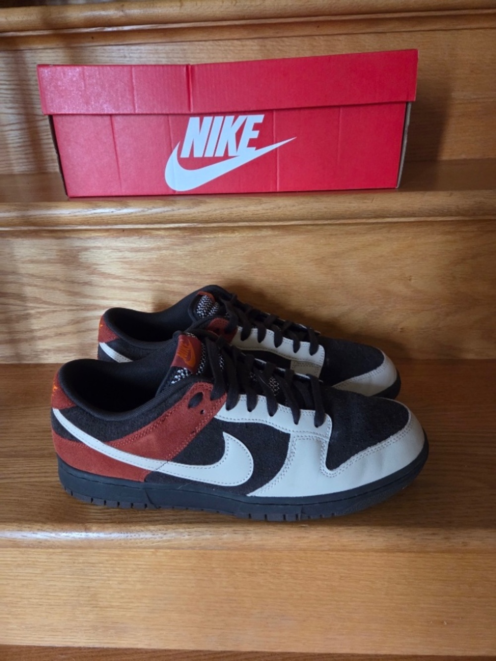 NIB Mens Nike Dunk Low "Red Panda" Sneakers Size 12.5